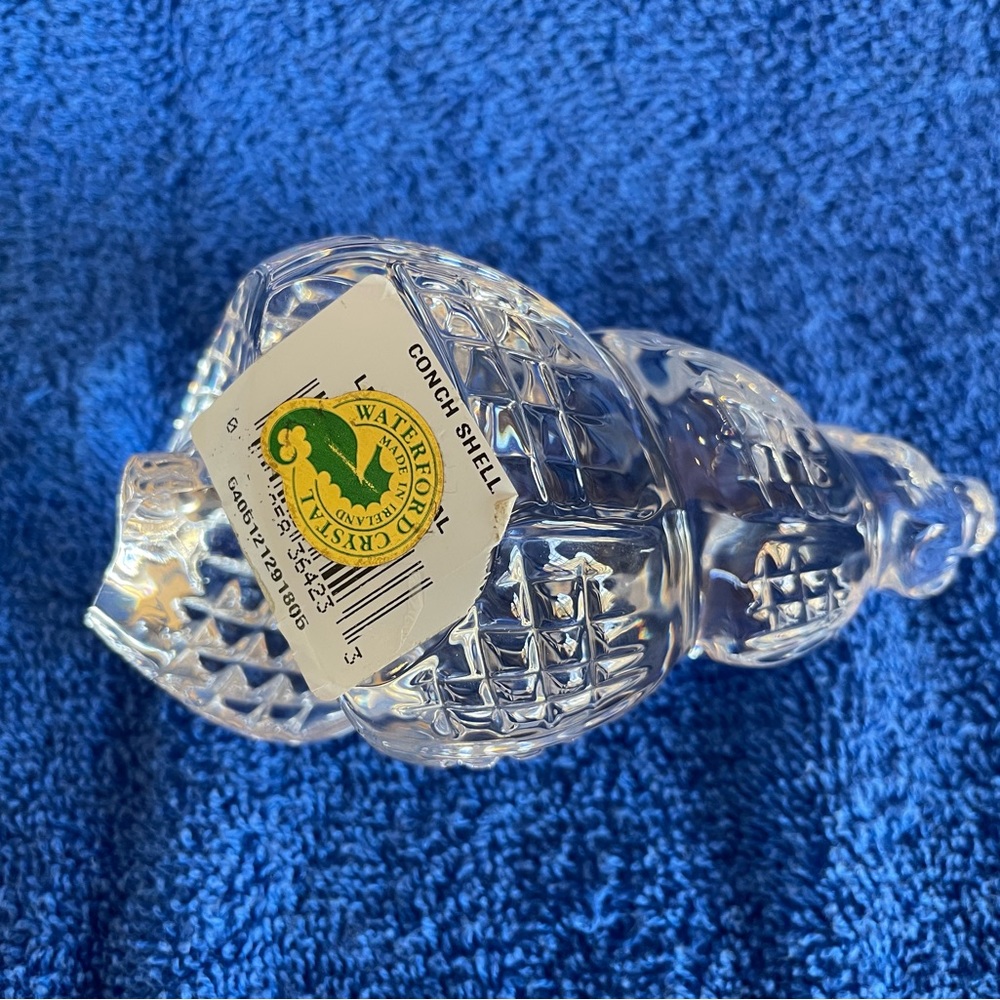 Waterford conch shell paperweight